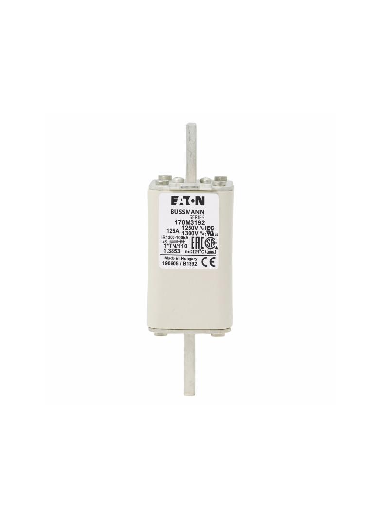 FUSE 125A 1250V 1*TN/110 AR CU Wkładka szybka 125A AC 1250V rozmiar 1 45x58x138 mm a 170M3192 EATON