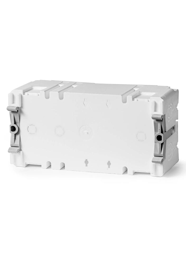 P2kn71x142 ,  Puszka instalacyjna dwupolowa do kanałów elektroinst. 71 mm x 142 mm, biały
