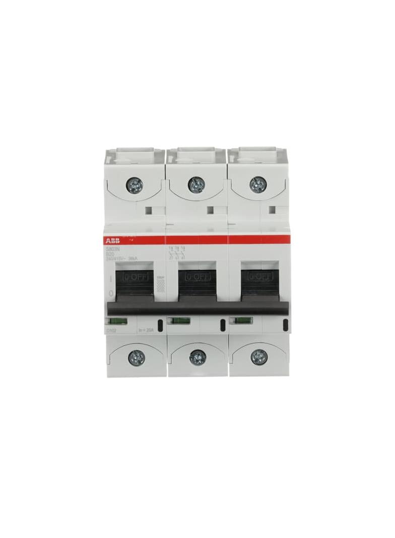 S803N-B20 Wyłącznik nadprądowy 36kA 3P B20A 2CCS893001R0205 ABB
