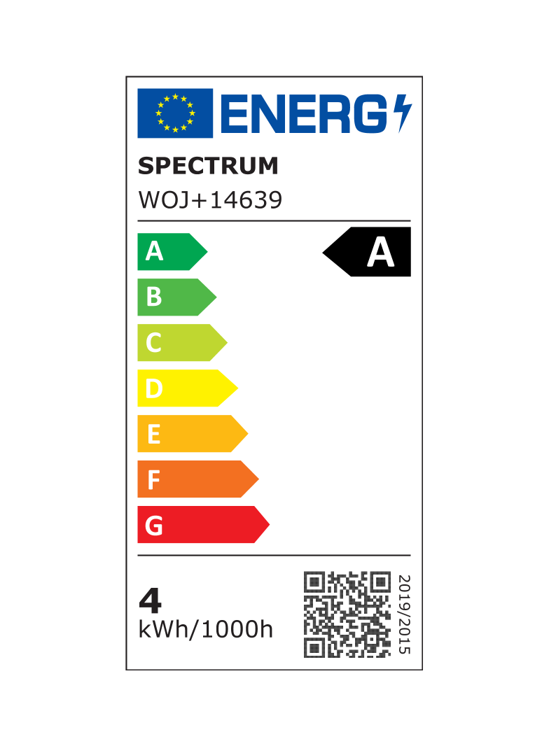 LED GLS E-27 230V 3,8W COG A-CLASS WW CLEAR SPECTRUM 5 lat gwarancji