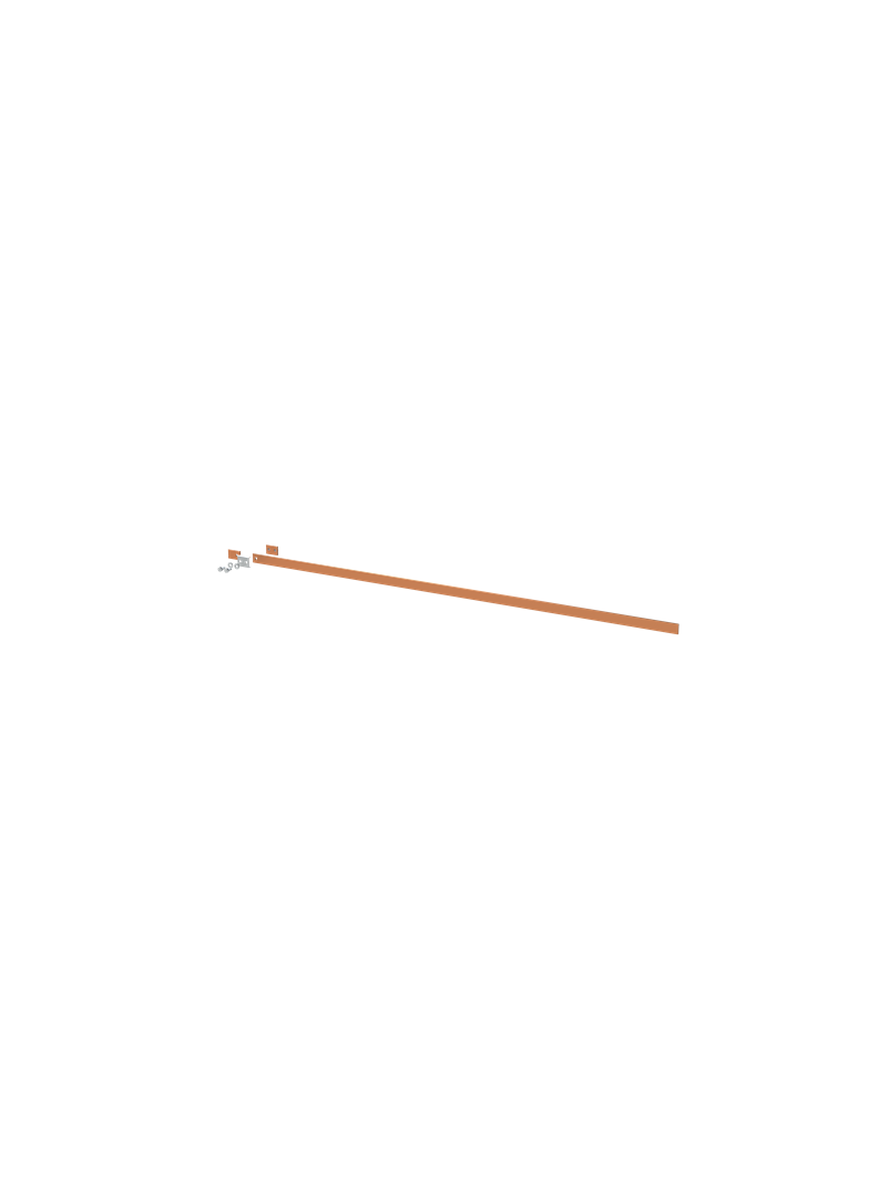 ZX2247 Szyna miedziana 30x5mm szerokość 6PW 1500mm V2, A1 (do samodzielnego montażu)