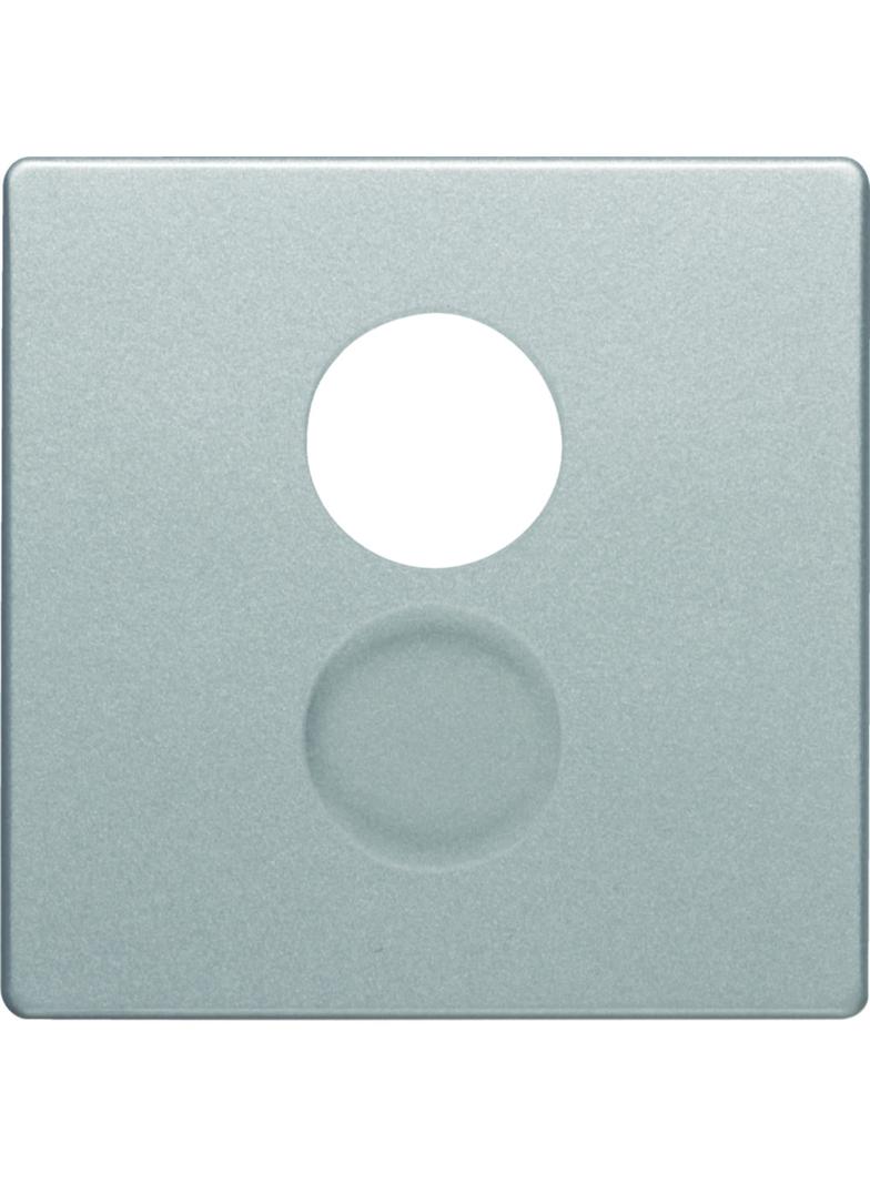 BERKER Q.x Płytka czołowa do gniazda głosnikowego i przyłączy miniaturowych aluminium aksamit lakierowana 11966084 HAGER