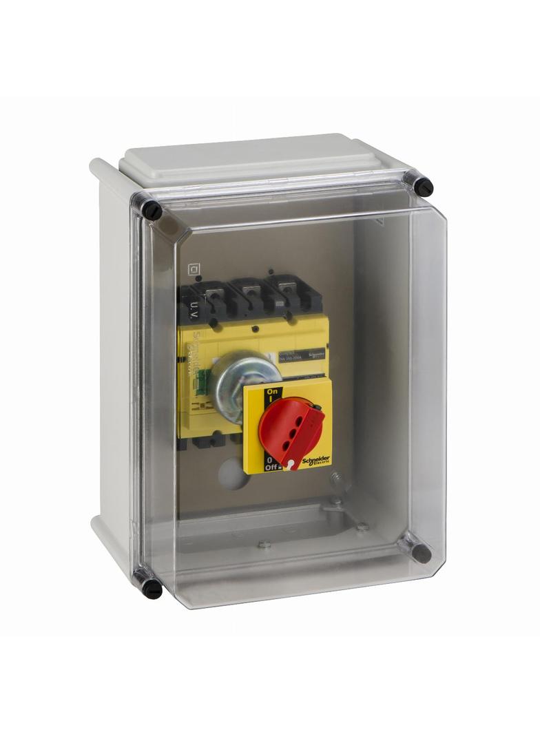 Compact INS/INV, obudowa wodoszczelna do Interpact INS250 czerwony uchwyt IP55