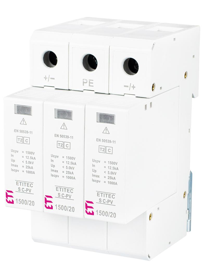 Ogranicznik przepięć T2 (C) - do systemów PV TEC S C-PV 1500/20 Y 002445313 ETI