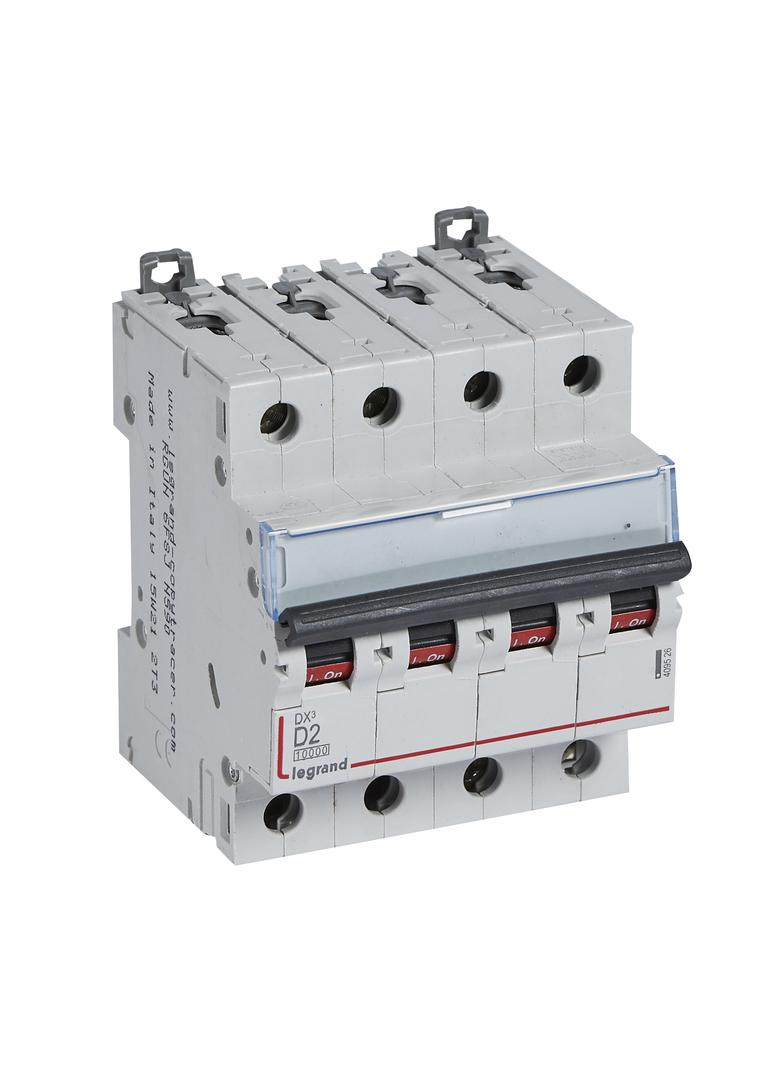 WYŁĄCZNIK NADPRĄDOWY S 314 4P D 2A 10000A SERII DX3, Legrand