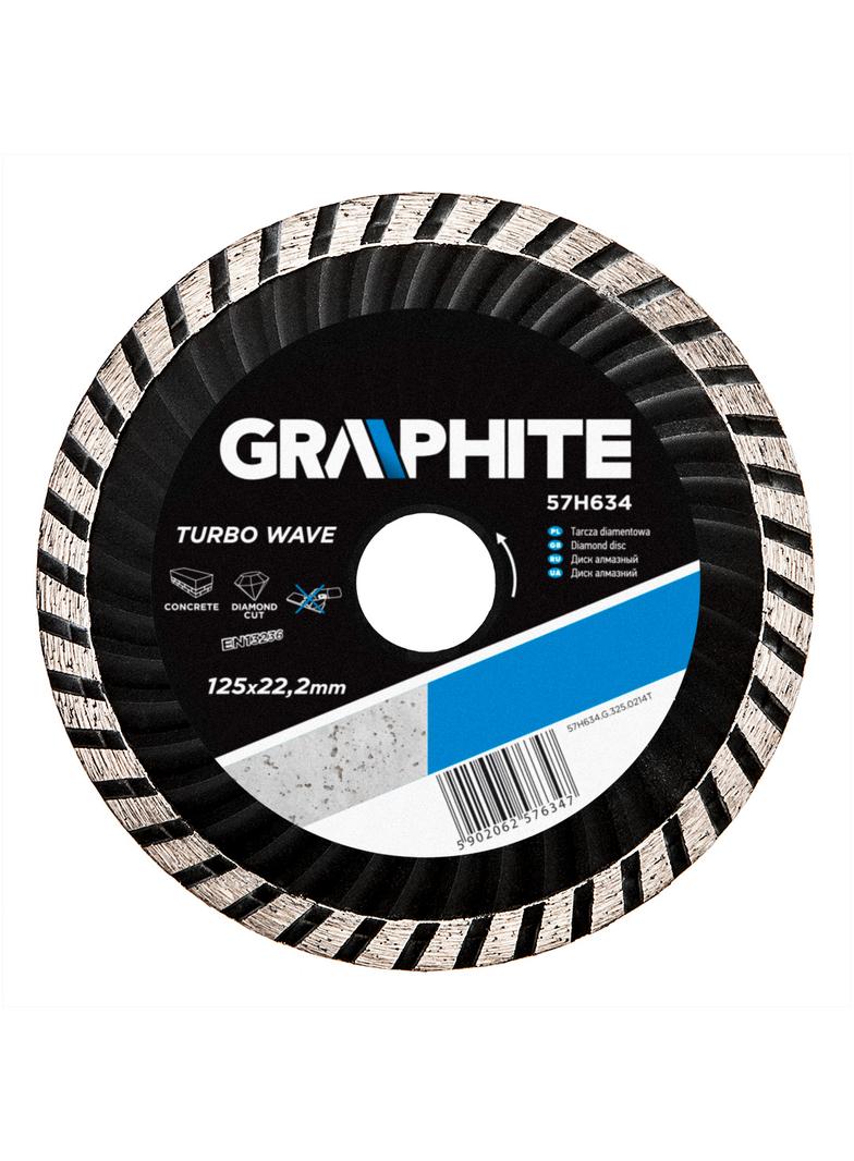 Tarcza diamentowa 125 x 22.2 mm, turbo wave