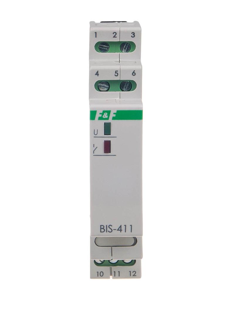 Przekaźnik bistabilny 9-30 V AC/DC montaż na szynie DIN BIS-411-24V F&F