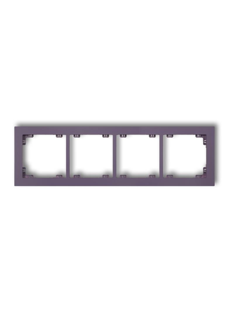 DECO Ramka uniwersalna podczwórna z tworzywa DECO Pastel Matt wrzosowa