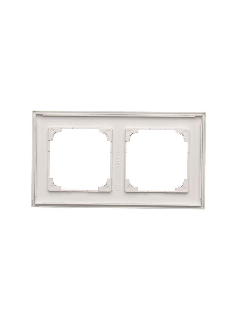 Simon 55 Ramka podwójna 2-krotna LINE Aluminium mat TR2/143 KONTAKT