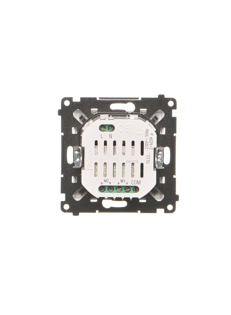 Simon 55 Łącznik/Przycisk roletowy zwierny podwójny elektroniczny Aluminium mat TEZ2.01/143 KONTAKT