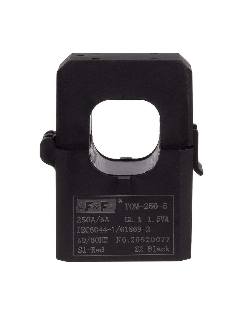 Miniaturowy przekładnik prądowy z otwieranym rdzeniem 250-5A TOM-250-5 F&F