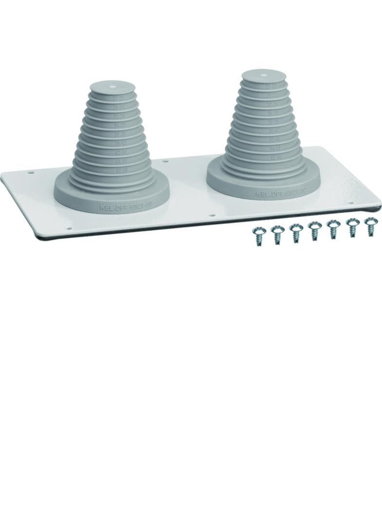 univers Przepust kablowy z dławicami do kabla śr. 23 - 55mm kl. I FZ415E HAGER