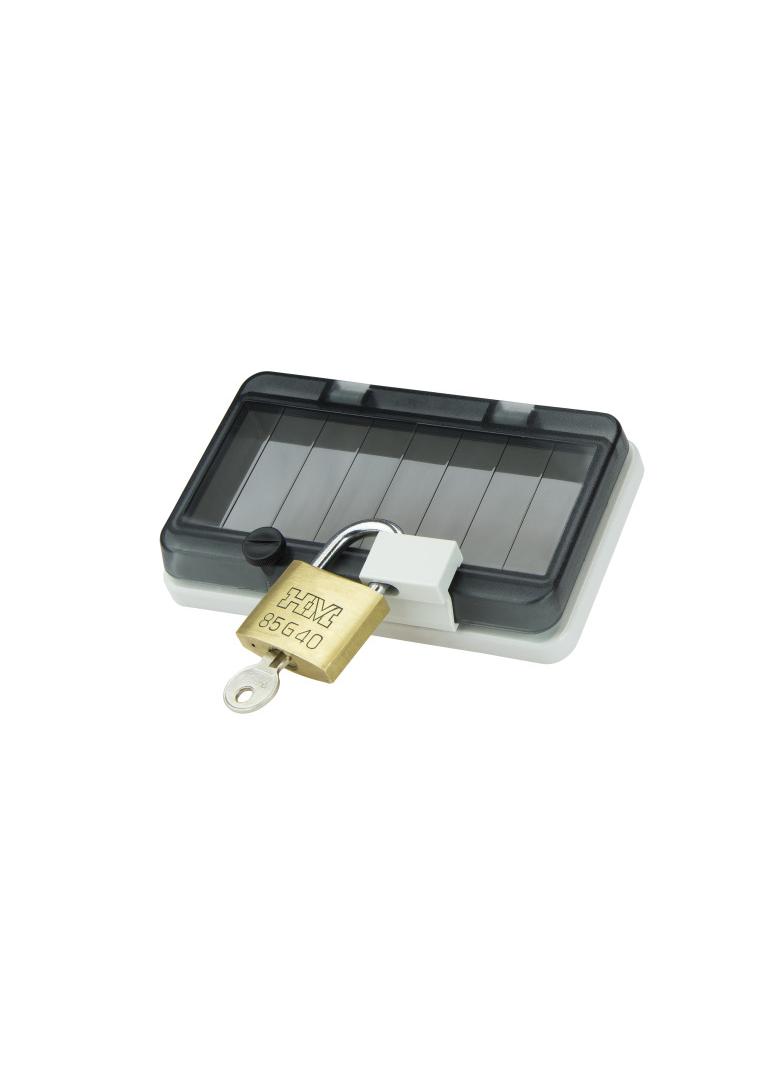 Blokada otwierania okienka inspekcyjnego rozdzielnicy