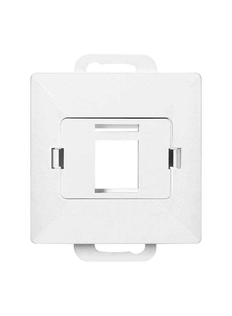 Płytka czołowa + 1xRJ45 Pearl, PC+ARJ45/P1, biały