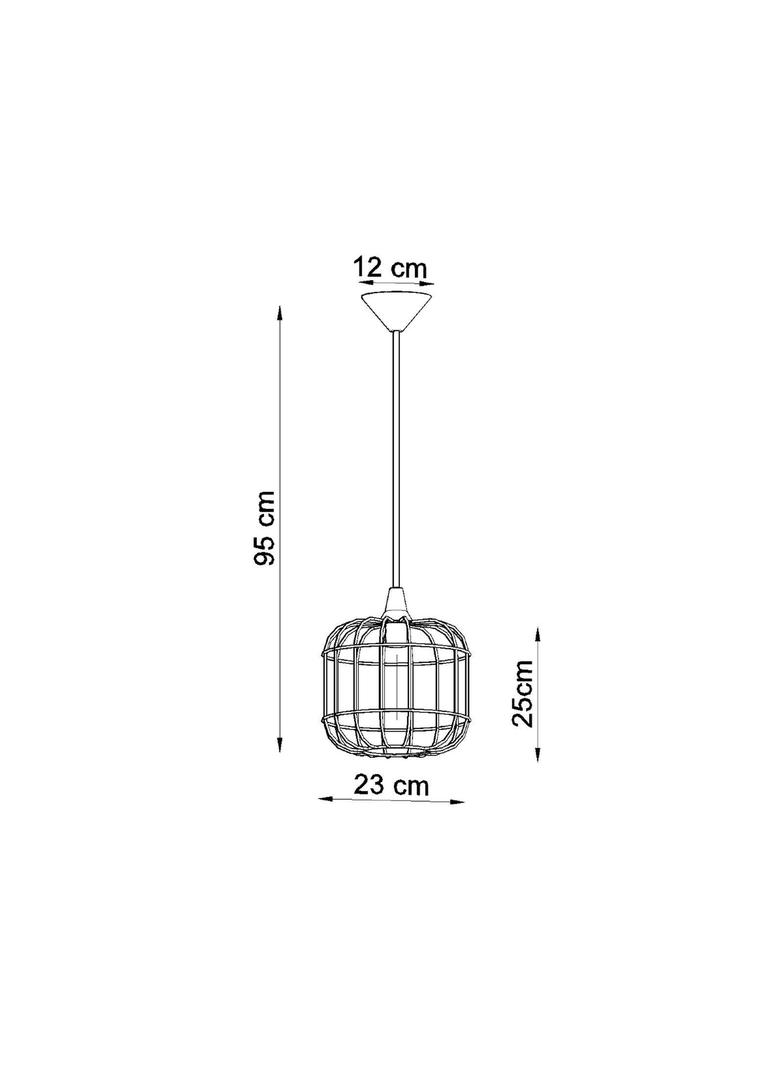 Sollux Lampa wisząca CELTA czarna SL.0296
