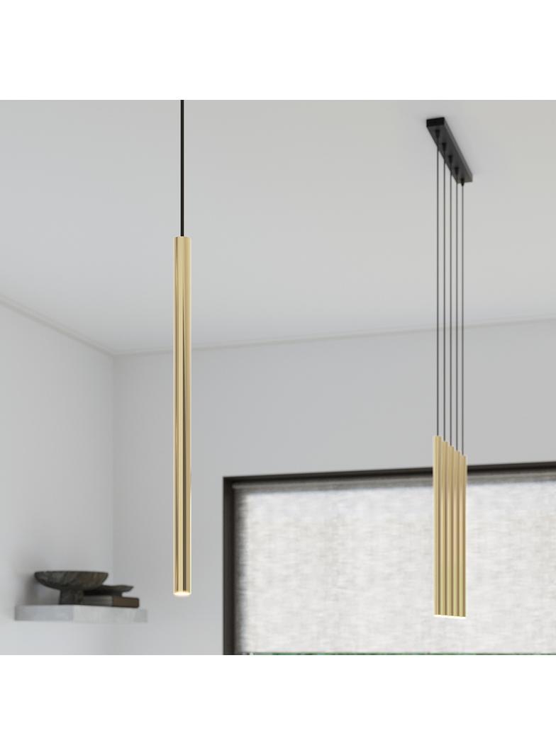 Sollux Lampa Wisząca PASTELO 5L złoty połysk SL.1198