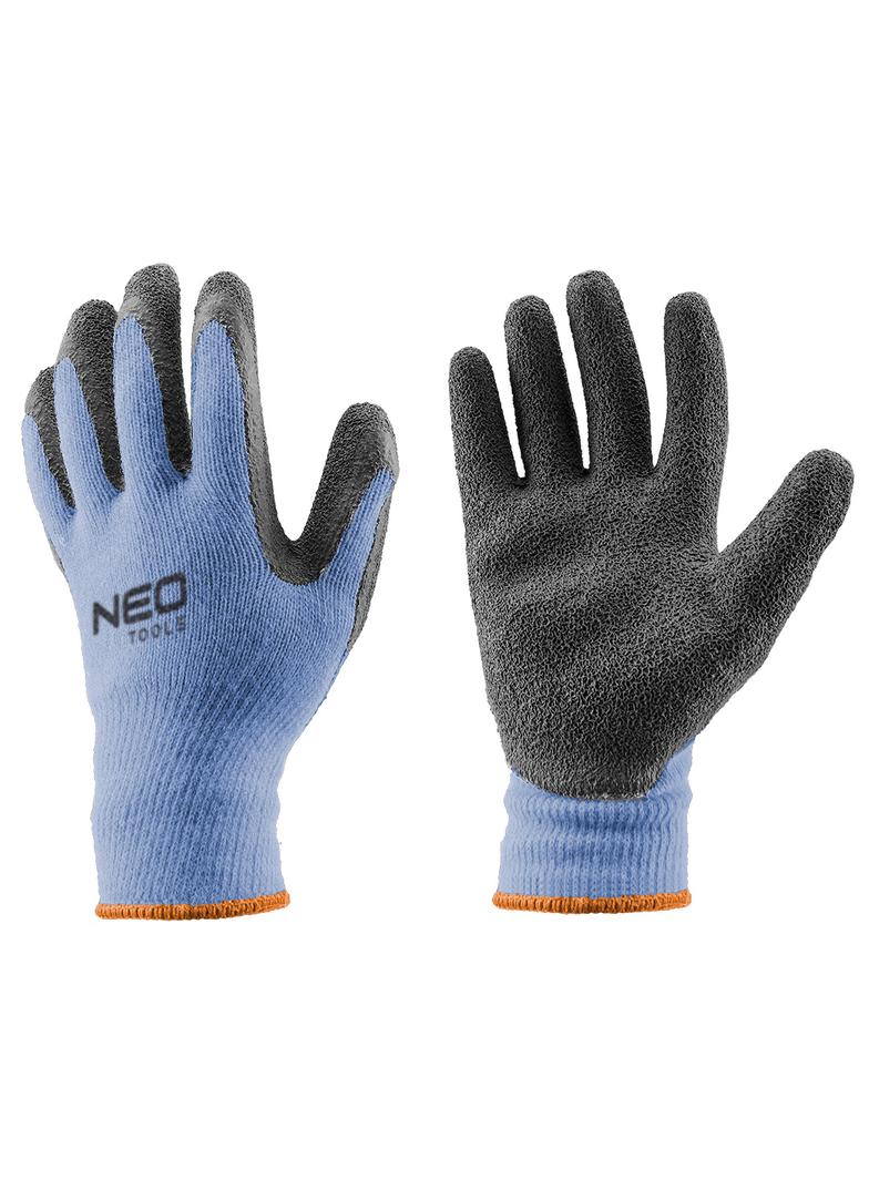 Rękawice robocze, dzianina bawełniana powlekana lateksem, 10"