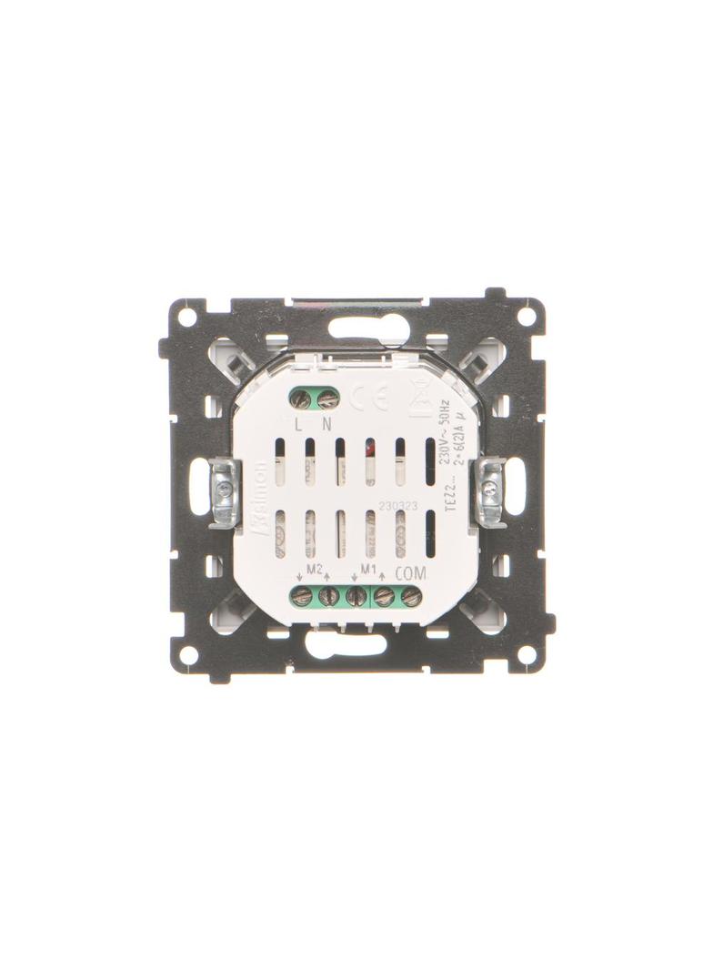Simon 55 Łącznik/Przycisk roletowy zwierny podwójny elektroniczny Jasnoszary mat TEZ2.01/114 KONTAKT