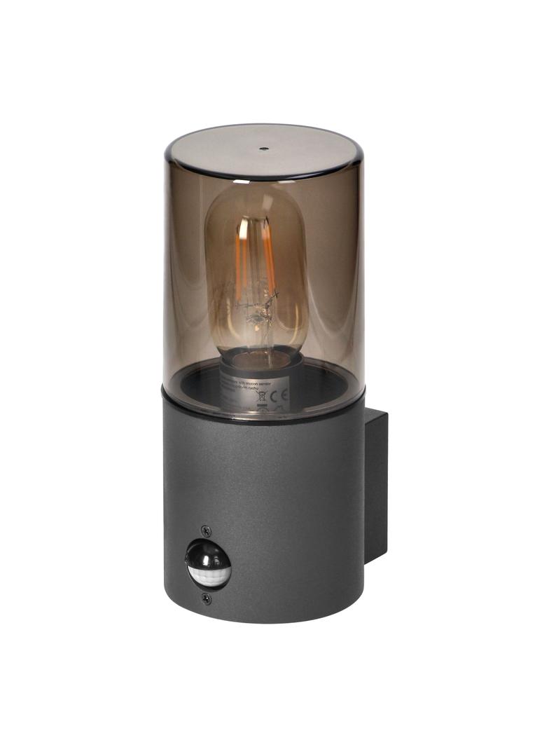 SALVIA oprawa ogrodowa hermetyczna z czujnikiem PIR E27 max. 15W IP54 szara AD-OP-6573GE27PPR ORNO