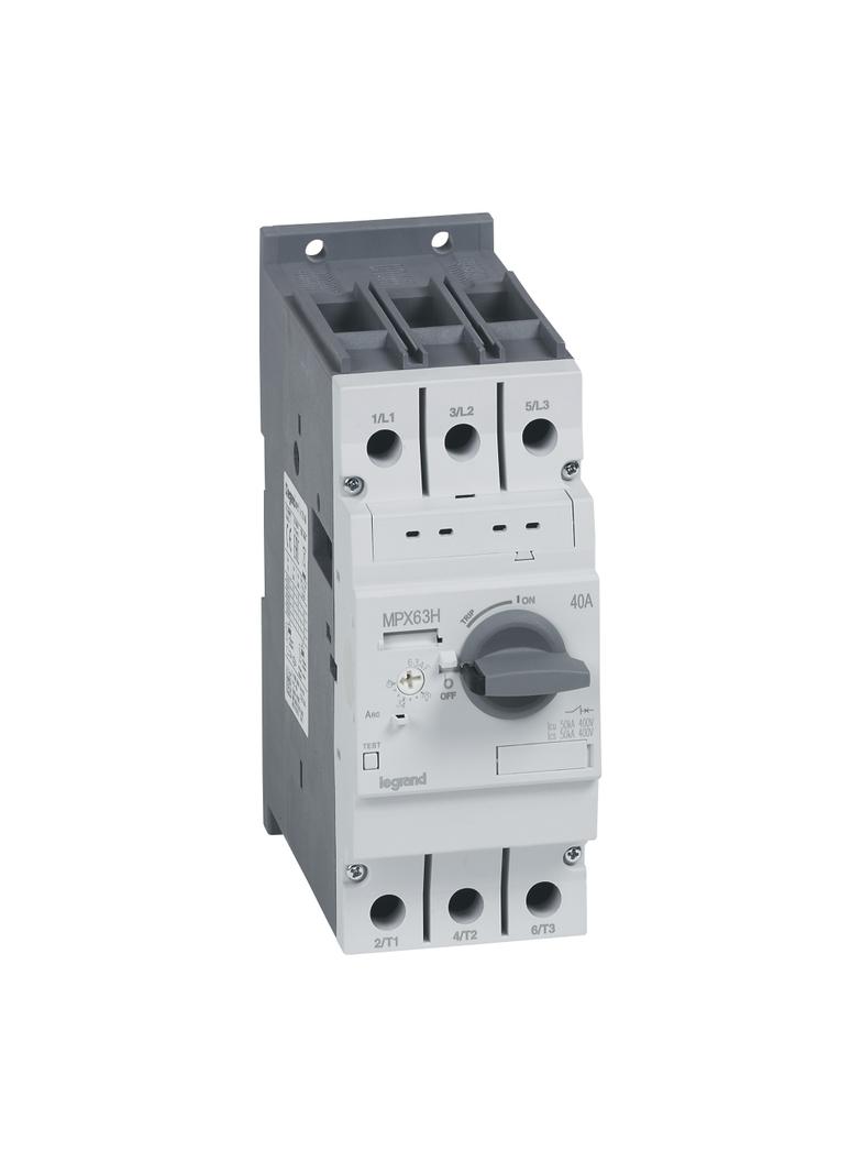 Wyłącznik Silnikowy Mpx3 63H 28-40A Wysoka Zdolność Zwarciowa 417366 LEGRAND