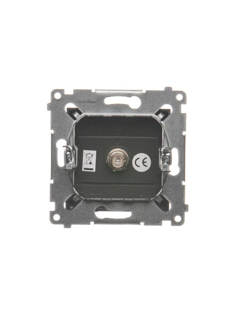 Simon 54 Gniazdo antenowe SAT pojedyncze Do instalacji indywidualnych brąz mat