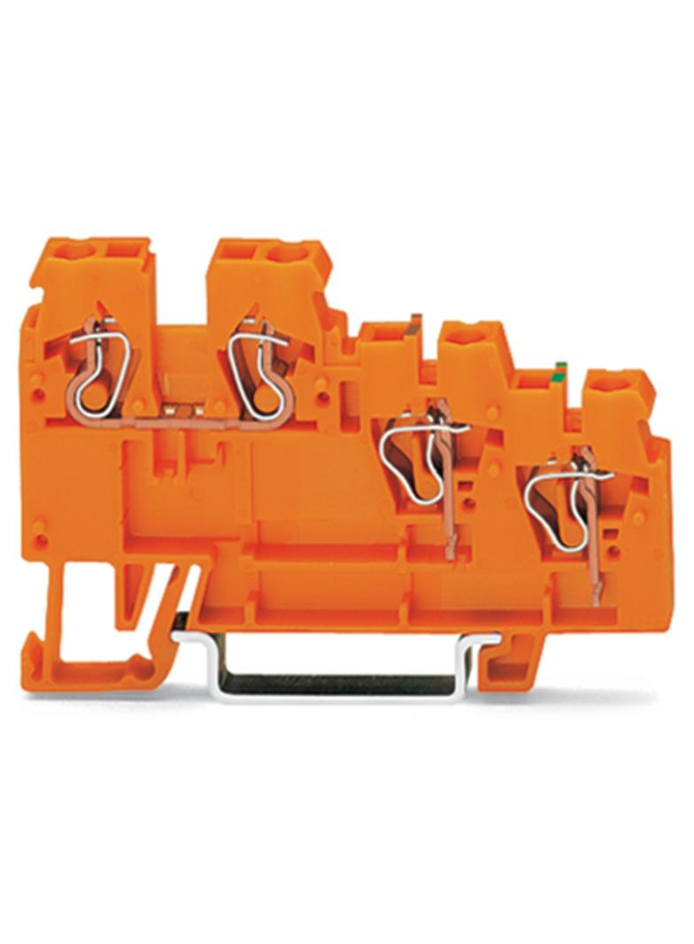 3-przewodowa złączka do elementów w. zasilająca pomarańczowa