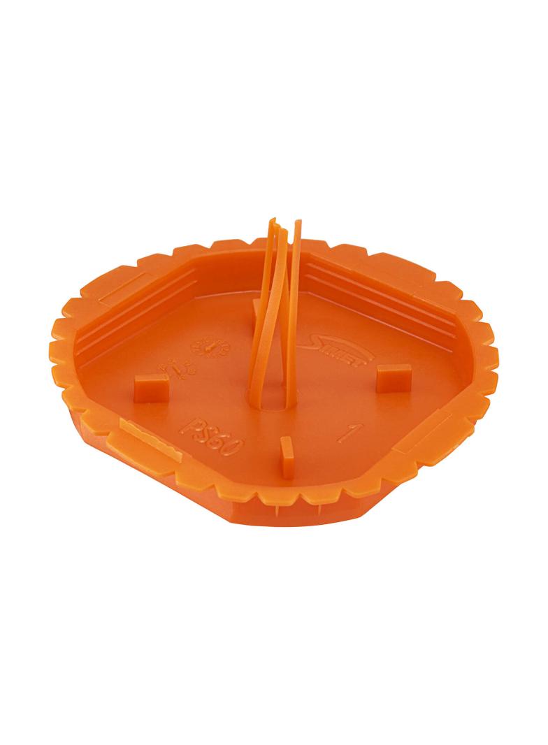 PS60 ,  Pokrywa sygnalizacyjna z tzw. "wąsami"(do puszek podtynkowych), pomarańczowy