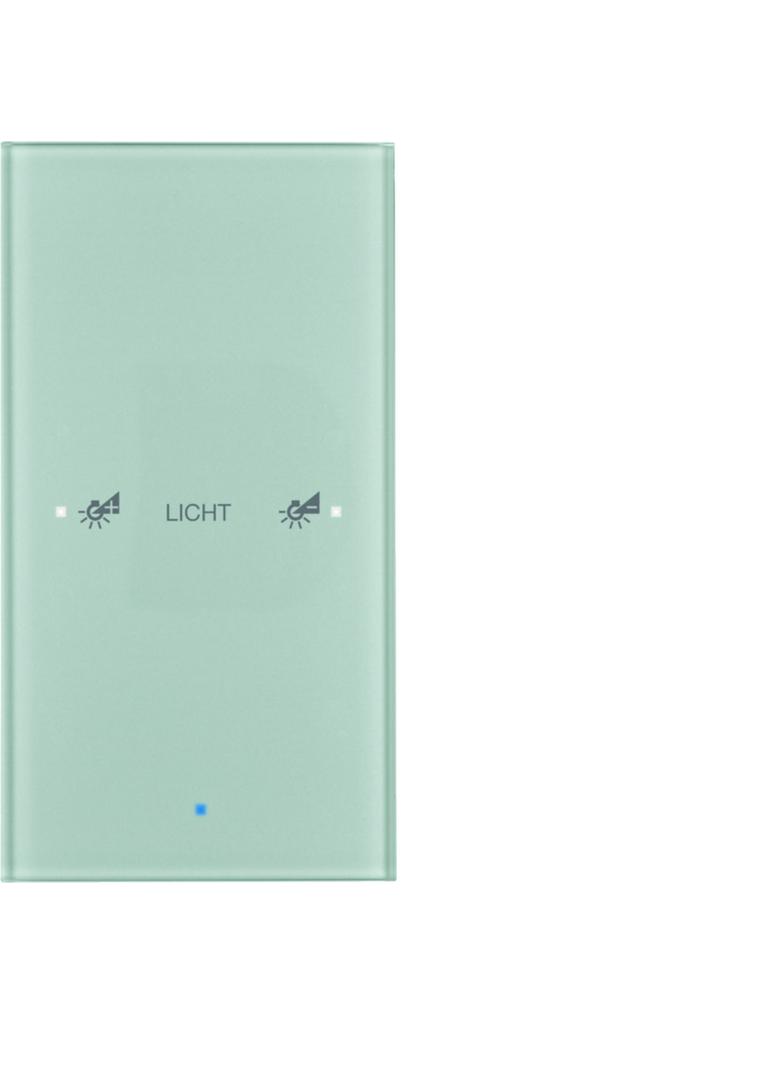 BERKER KNX TS Sensor dotykowy pojedynczy konfigurowalny szkło aluminium 75141134 HAGER