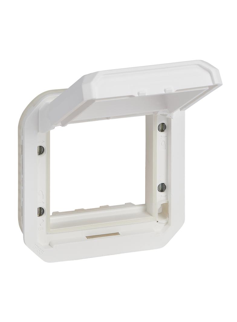 NOWE PLEXO - ADAPTER ARTEOR/MOSAIC Z PRZYCIEMNIONĄ KLAPKĄ MECHANIZM BIAŁY