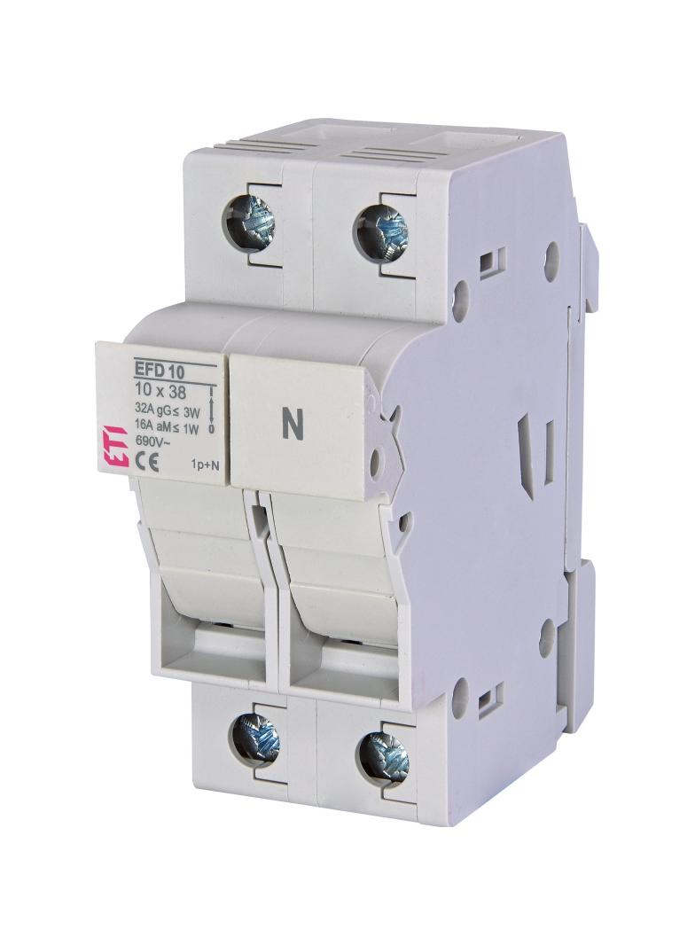 EFD 10-A 1p+N - Rozłącznik bezpiecznikowy z adapterem