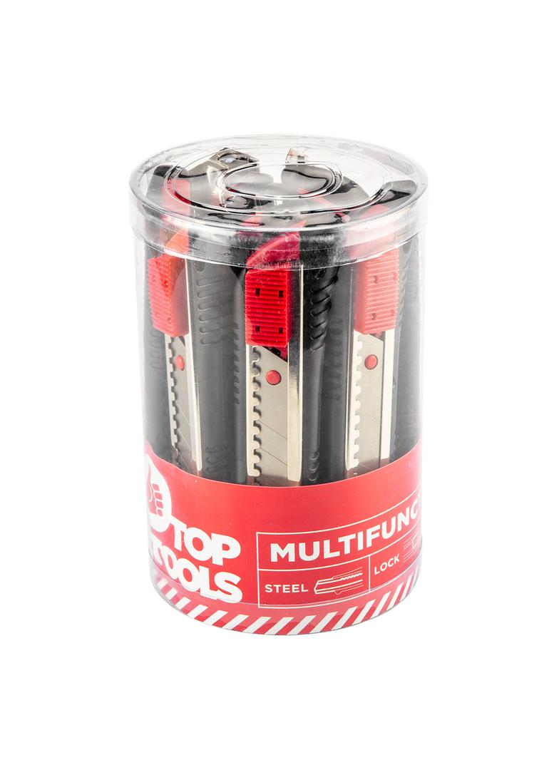 Nóż z ostrzem łamanym 18 mm, zestaw 12 szt., w tubie