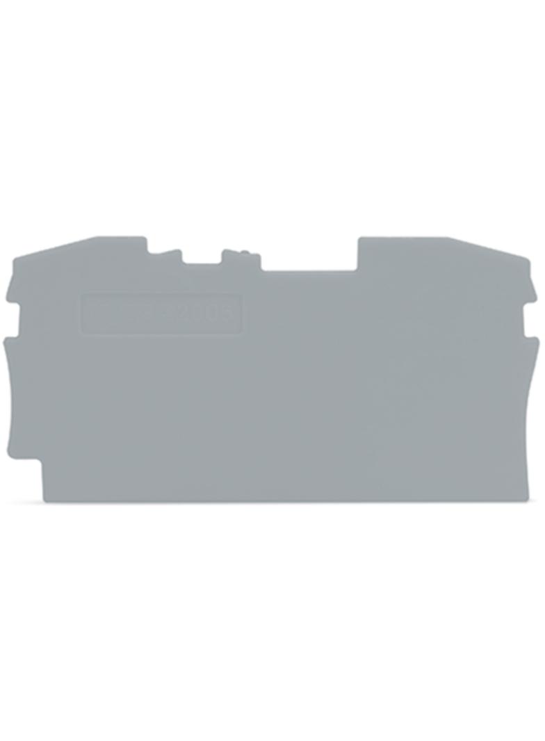 Ścianka końcowa szara TOPJOBS 2006‑1291 /25szt./ WAGO