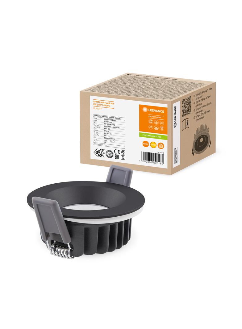 Oprawa SP AIR FIX P 6W 927 PS DIM IP65 BK