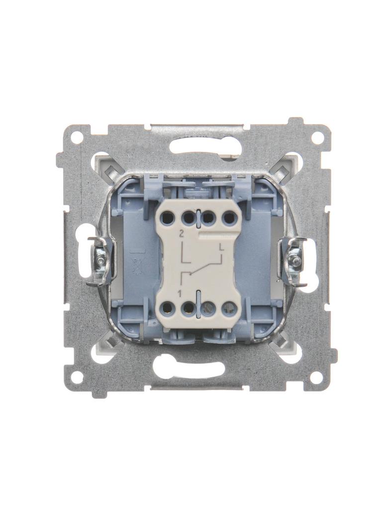 Simon 54 Łącznik schodowy bez piktogramu 10A 250V szybkozłączka złoty mat DW6.01/X/44 KONTAKT