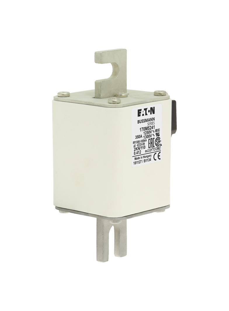 FUSE 350A 1250V 2KN/110 AR CU Wkładka szybka 350A AC 1250V rozmiar 2 61x77x138 mm aR DIN I 170M5241