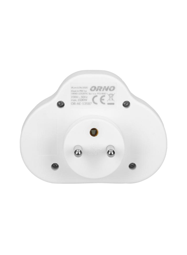 Rozgałęźnik z włącznikiem biały OR-AE-13187 ORNO