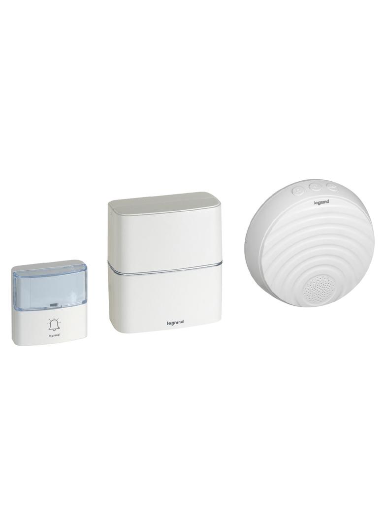 ZESTAW DZWONKOWY BEZPRZEWODOWY SERENITY Z DODATKOWYM ODBIORNIKIEM COMFORT 230V - BIAŁY, Legrand