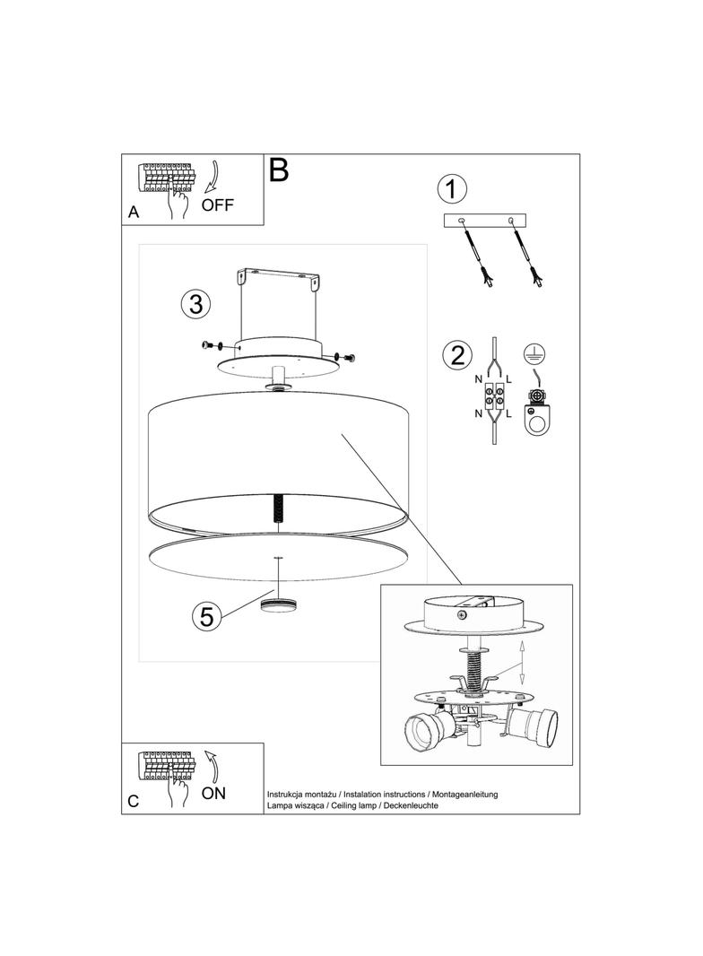 Sollux Plafon SKALA 30 biały SL.0759