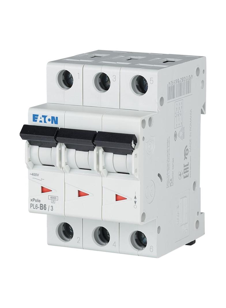 PL6-B6/3 Wyłącznik nadprądowy 6kA B6A 3P 286586 EATON