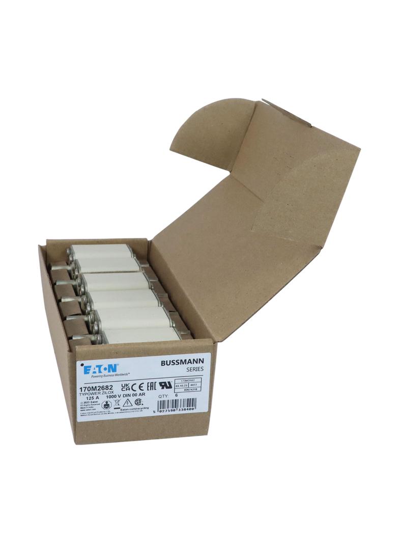 125A 1000V aR DIN 00 TYPE T FUSE Wkładka szybka 125A AC 1000V DIN 00 aR DIN IEC nieizolowan 170M2682
