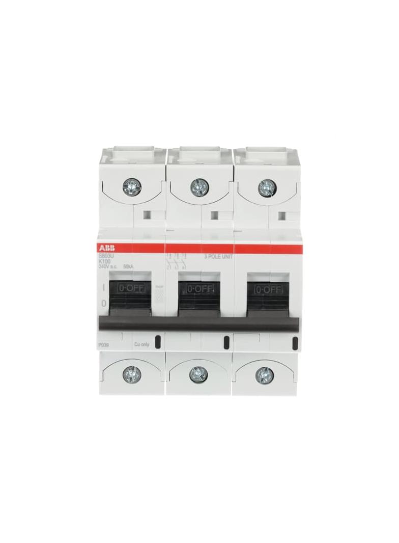 S803U-K100 Wyłącznik nadprądowy 50kA 3P K100A 2CCS863017R0637 ABB