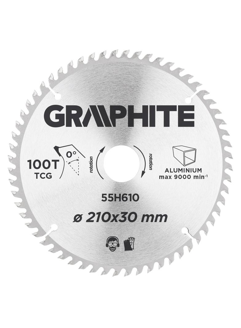 Tarcza do pilarki, widiowa, 210 x 30 mm, 100 zębów, do aluminium