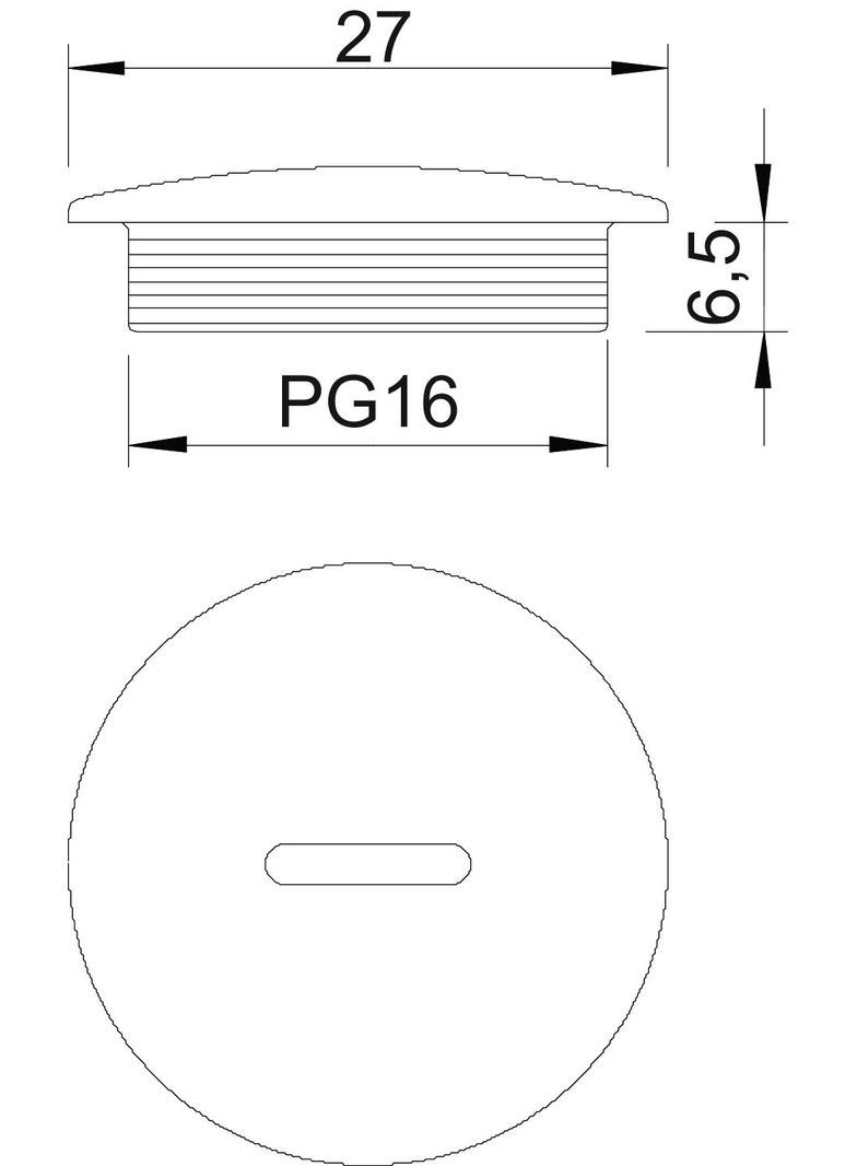 108, ZAŚLEPKA GWINTOW.PG16 TW.SZ