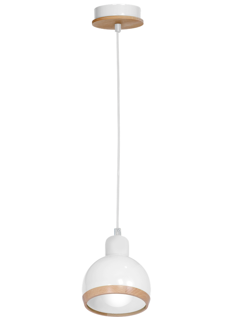Milagro lampa wisząca Oval E27 biała MLP7043