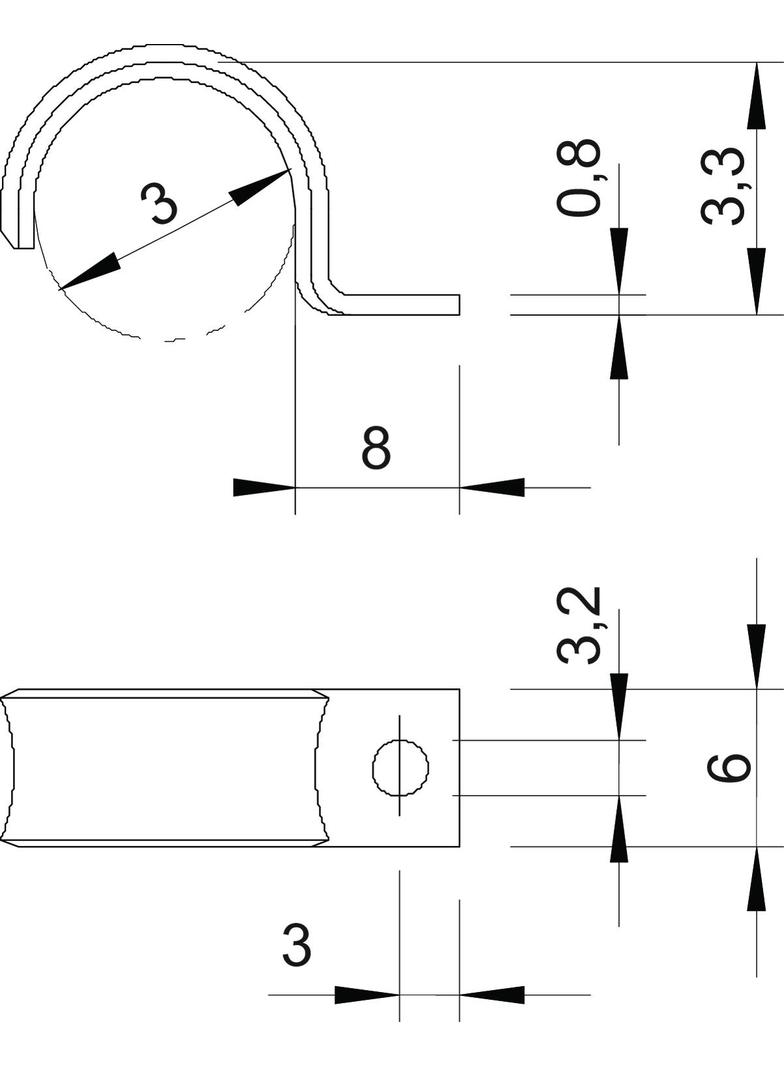 WN 7855 A 3, Obejma mocująca