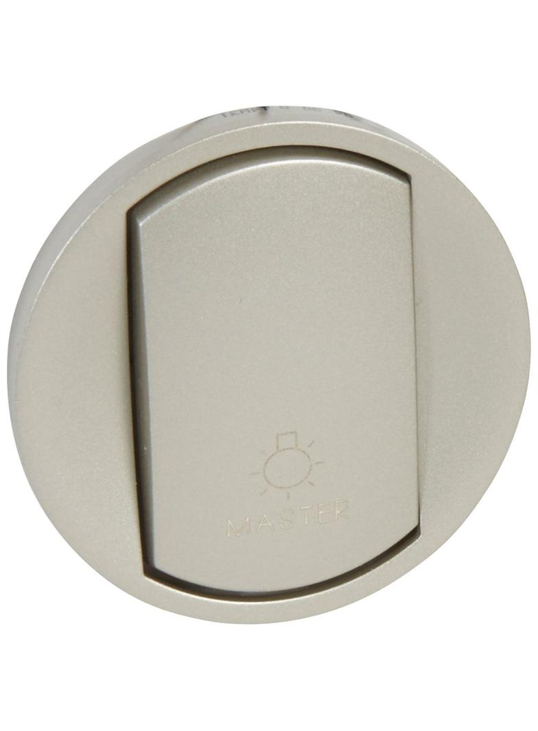 CELIANE - KLAWISZ Z SYMBOLEM ŚWIATŁA TYTANOWY, Legrand