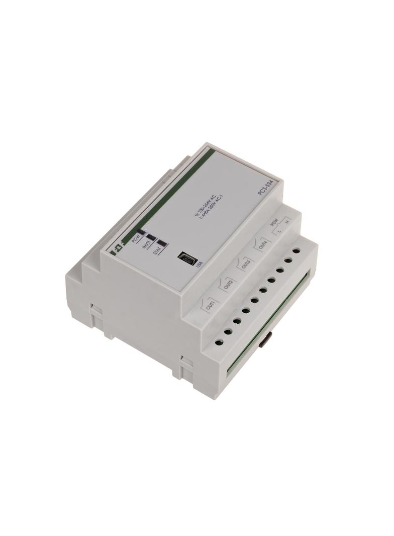 Sterownik sekwencyjny, impulsowo-czasowy, 4-kanałowy, 24÷230V AC/DC, nastawa od 1s do 100h