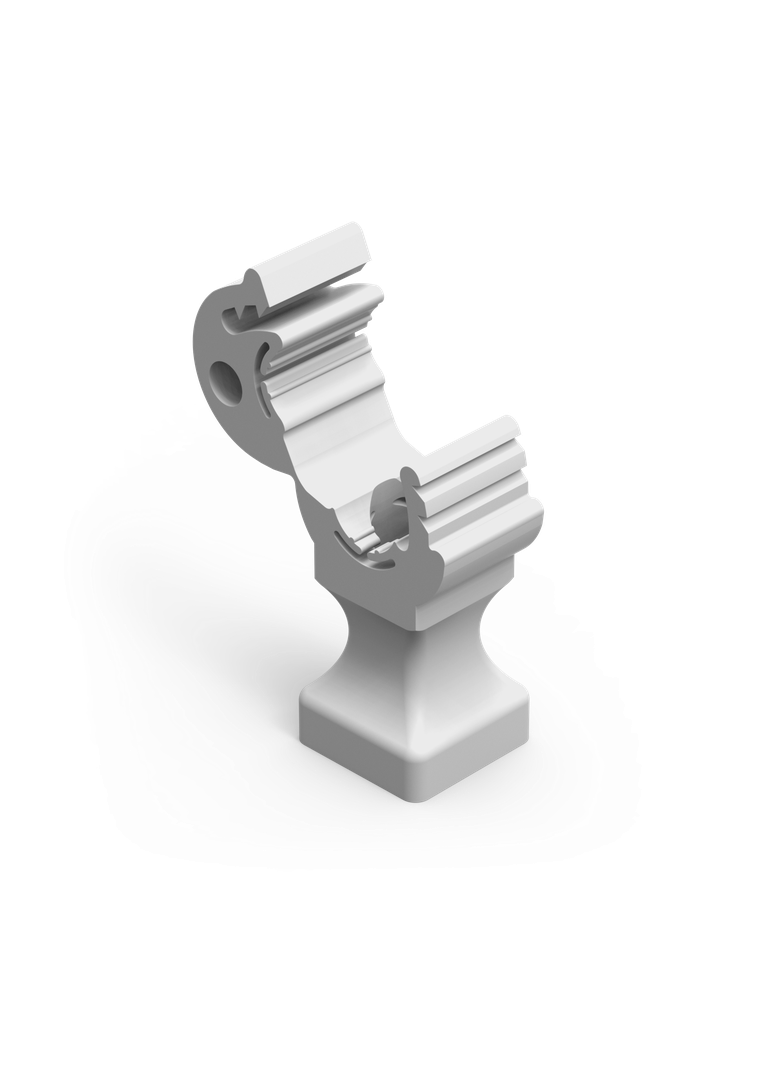 UCHWYT PLASTIKOWY Z ZATRZASKIEM 120.1