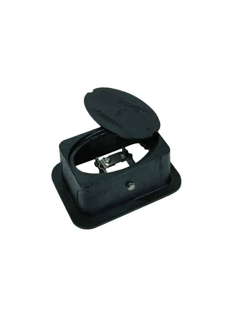 Studzienka probiercza UF z zaciskiem, żeliwo, lakier czarny