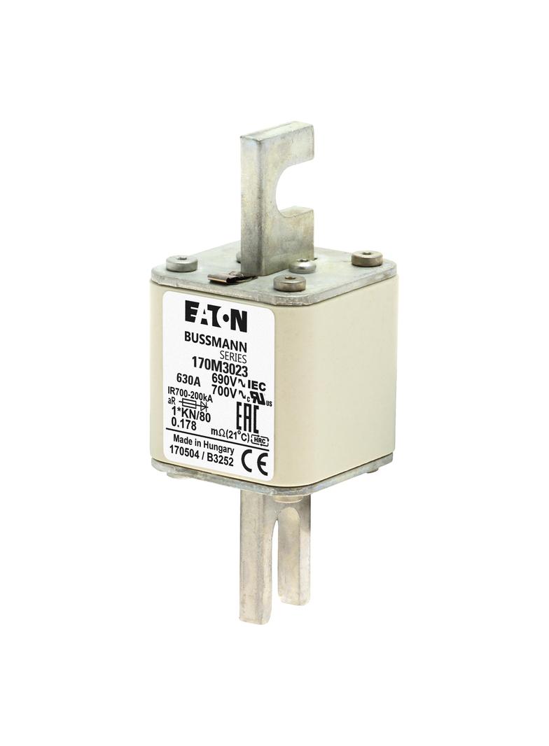 630A 690V 1*/80 aR INDICATOR FUSE Wkładka szybka 630A AC 690V compact DIN 1 45x45x104 mm, 170M3023 E